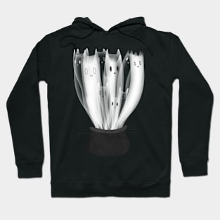 Cat ghost cauldron Hoodie